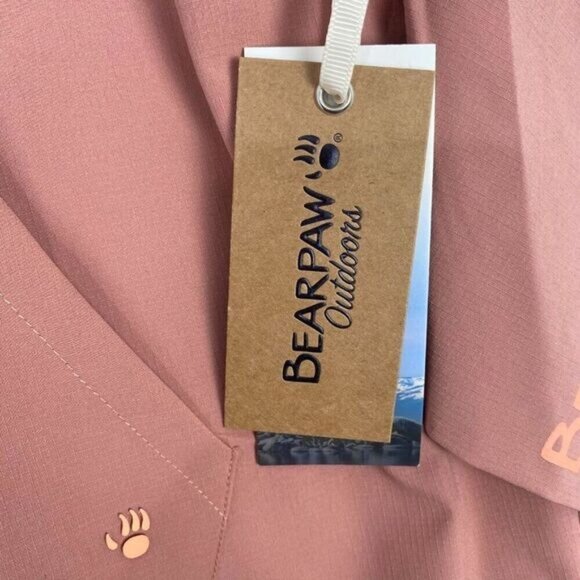 Bearpaw Womens Packable Windbreaker Jacket  Zip Neck water-resistant Medium New - Picture 9 of 16